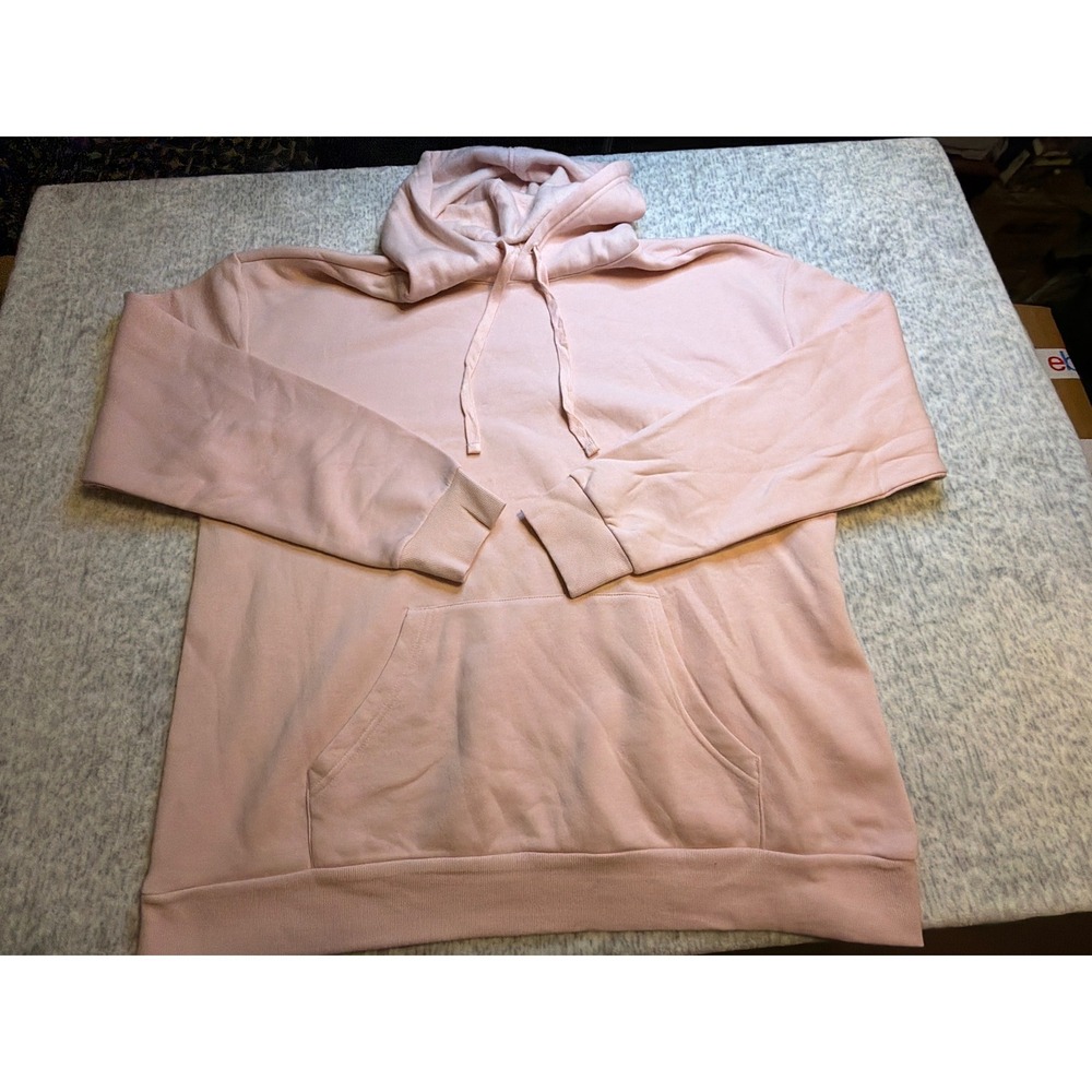 Alternative Apparel  Hoodie Light Pink Fleece Pullover Hooded Sweatshirt‎ Sz 3XL
